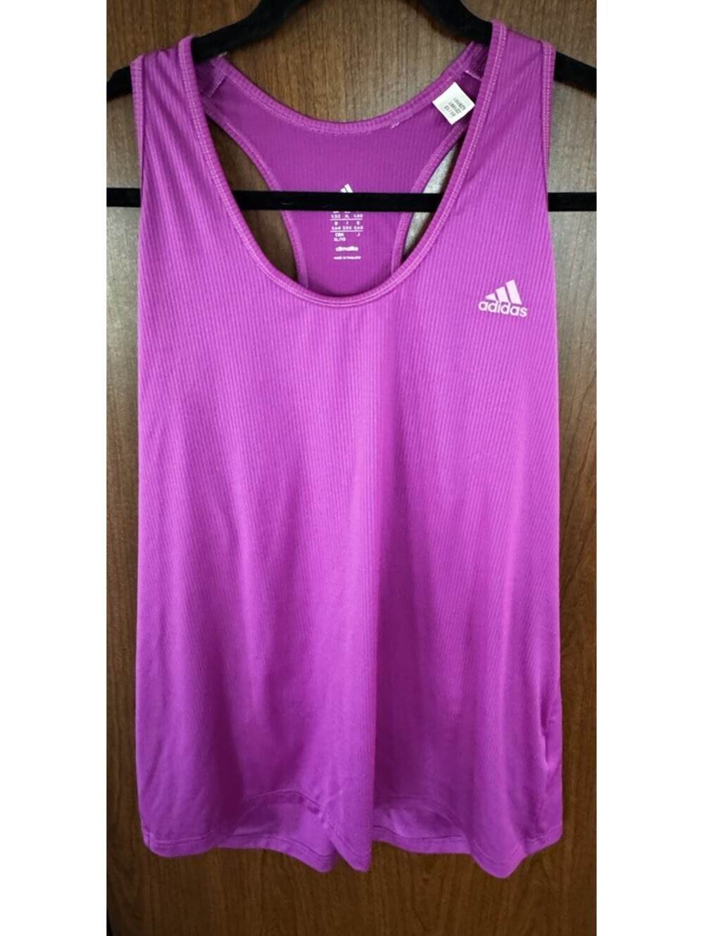 Adidas Climalite Womens XL Racerback Tank Top Pink Purple Athletic Workout Gym
